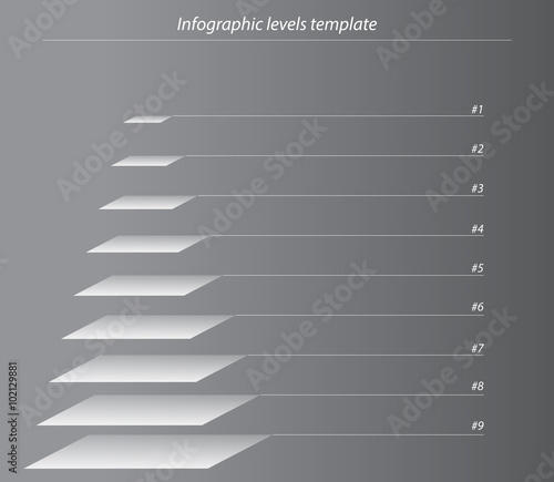 Infographic elements background leveles