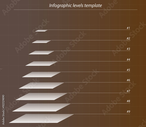 Infographic elements background leveles