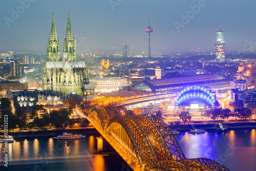 Cologne Germany Twilight