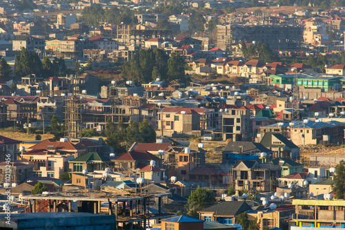 the streets of Addis Ababa Ethiopia photo