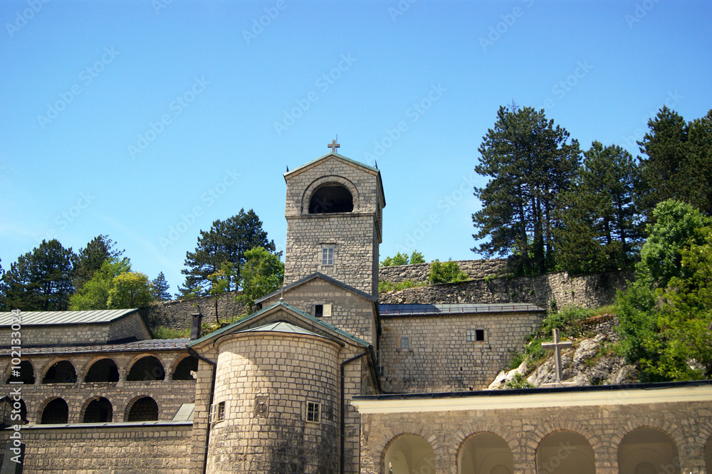Facade of the Monastery of Cetinje, Montenegro Facade of the Monastery of Cetinje, Montenegro
