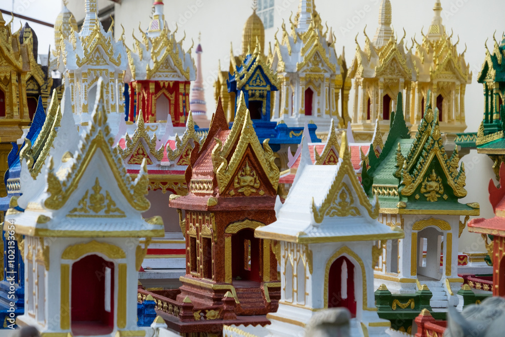 Fototapeta premium spirit houses in Thailand