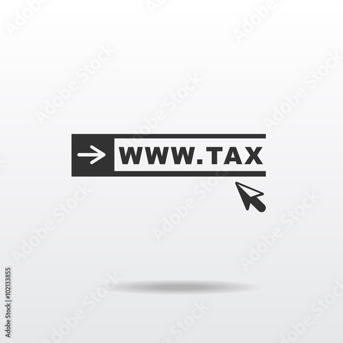 tax icon silhouette vector