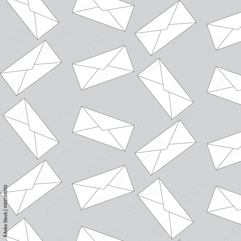 Envelope mail pattern seamless
