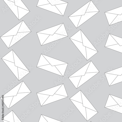 Envelope mail pattern seamless