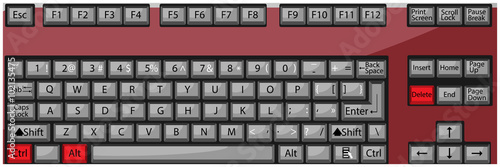 Combination button keyboard ctrl alt delete