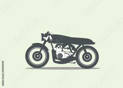 motorbike, motorcycle vector silhouette