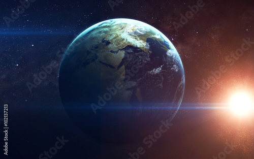 Fototapeta Naklejka Na Ścianę i Meble -  Beauty of planet Earth Infinite space with nebulas and stars. This image elements furnished by NASA