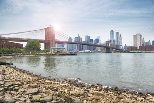 Brooklyn bridge in New York City