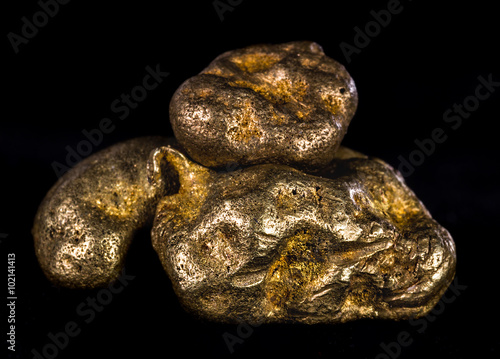 Gold nuggets.