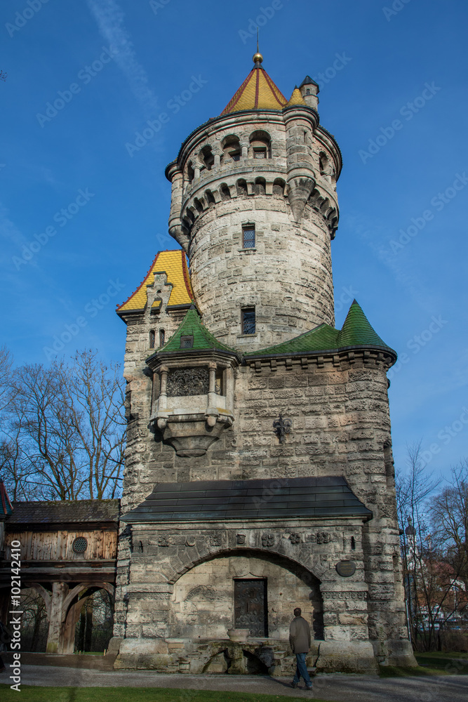 Mutterturm und Holzbrücke Landsberg am Lech