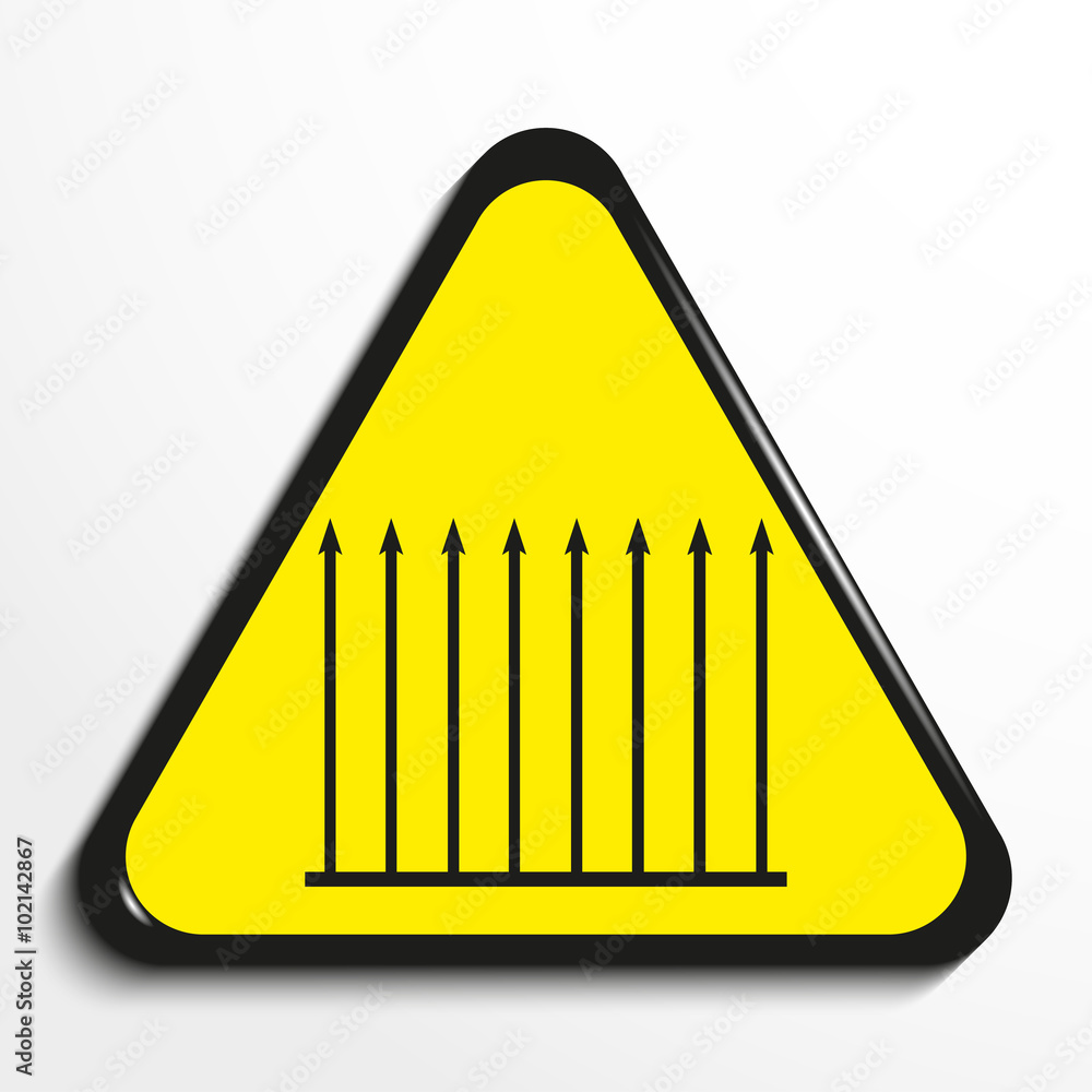 Triangle with a symbol Triangle with a symbol