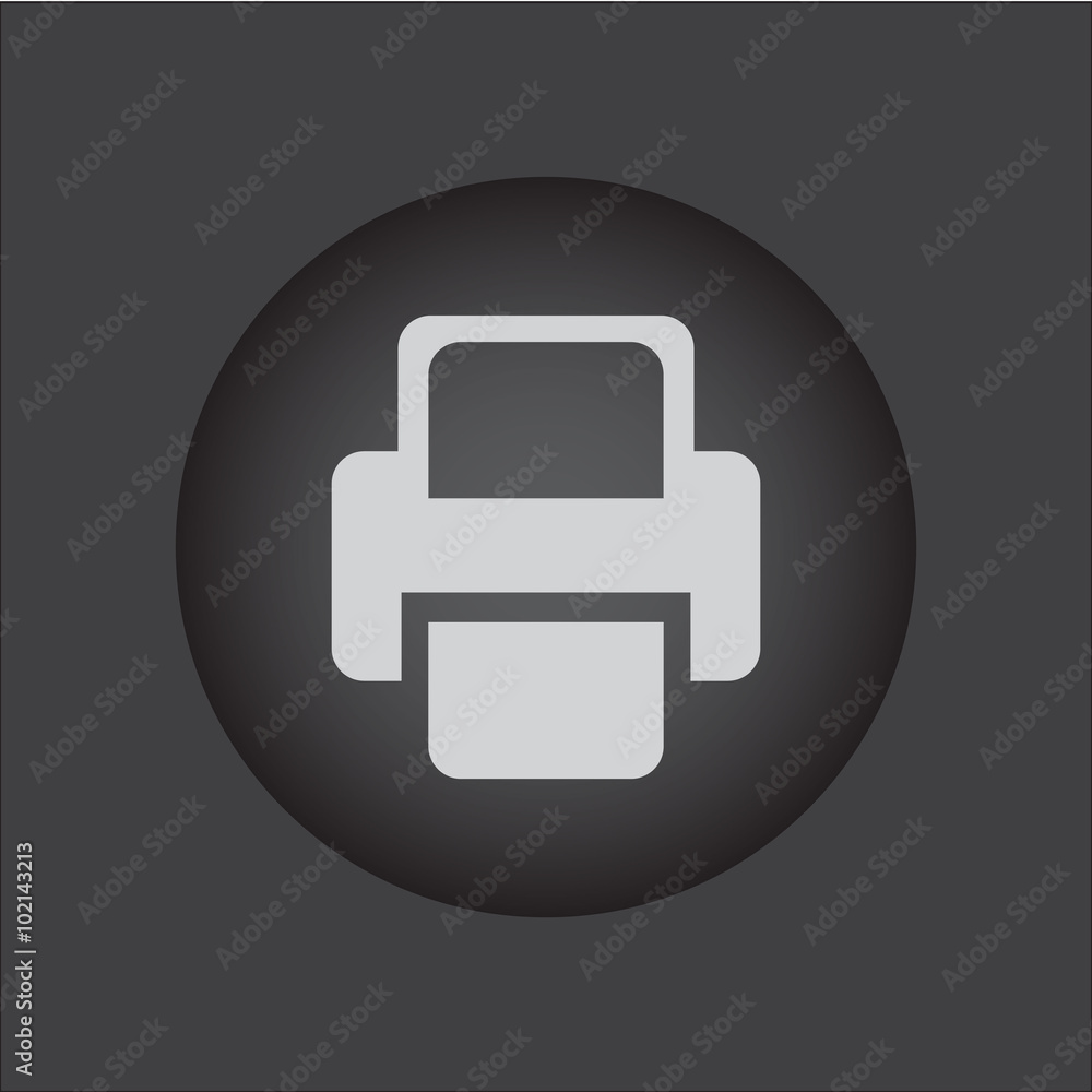 Printer Vector icon. black icon Printer Vector icon. black icon