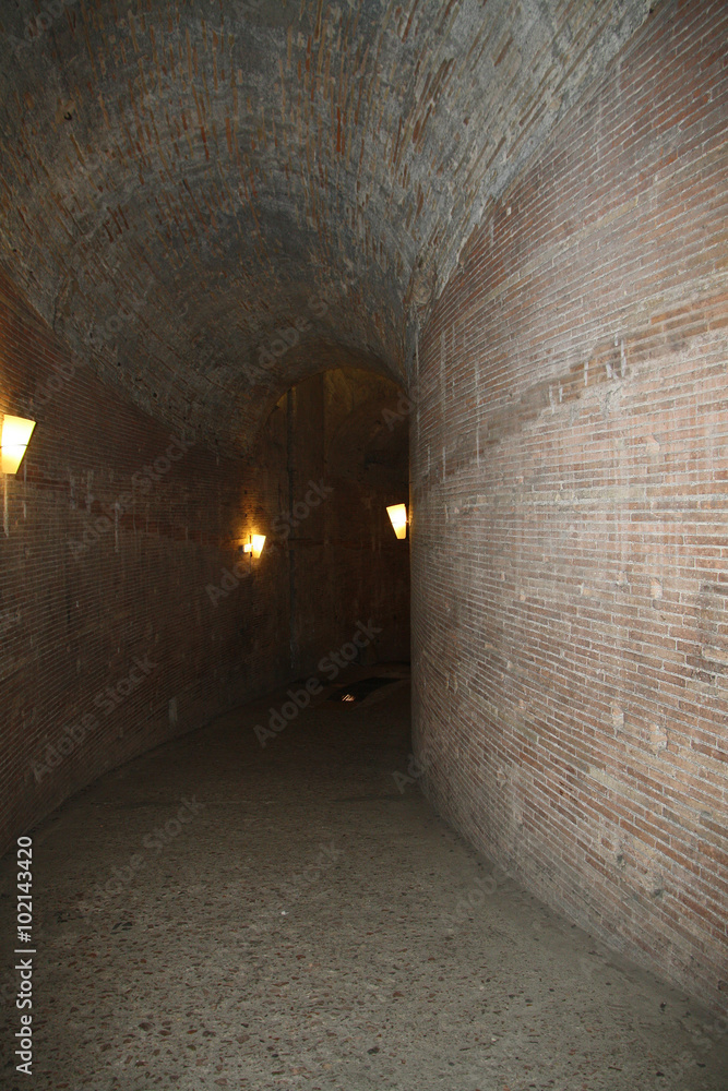 Obraz premium Rome,Italy,Castel Sant'Angelo,spiral gallery.