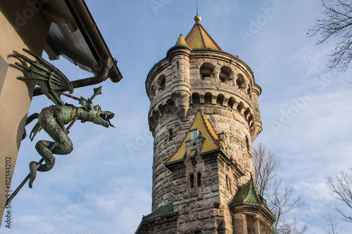 Mutterturm und Drache in Landsberg am Lech photo