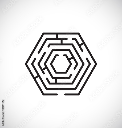 maze labyrinth icon