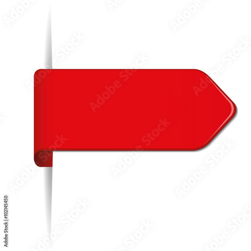 simple red bookmark