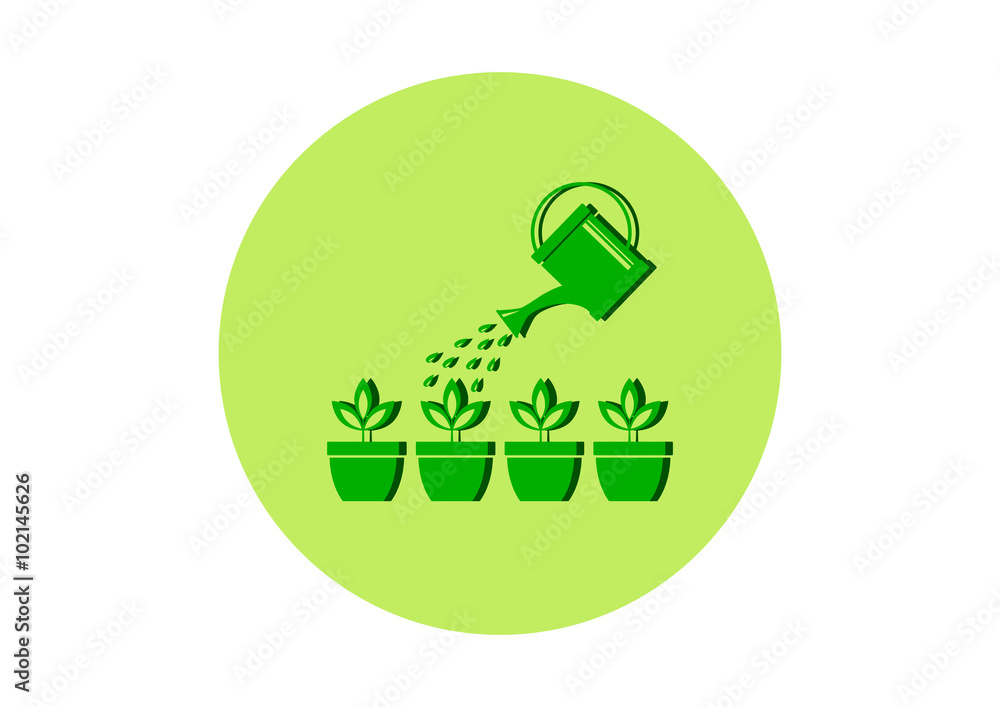 Green garden icon Green garden icon
