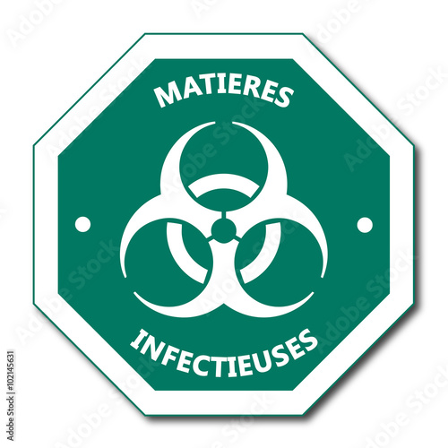 Logo matières infectieuses.