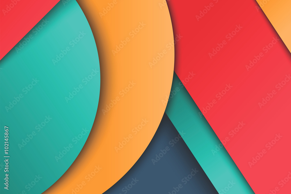 Illustration of unusual modern material design background Illustration of unusual modern material design background