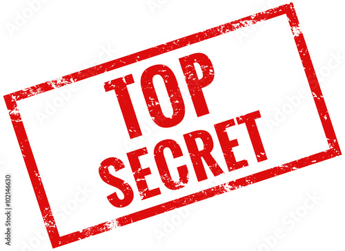 Stempel Grunge Top secret rot geheim 