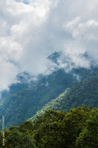 cloud with hill