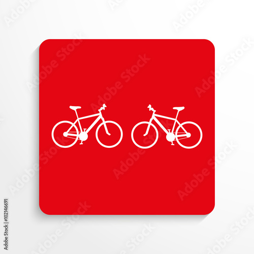 Sports sign. Cycling. Vector icon.