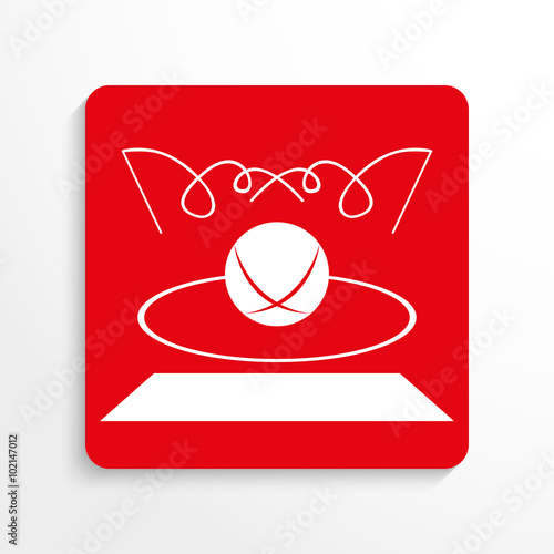 Sport signs. Gymnastics. Vector icon.