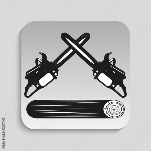 Harvesting work. Vector icon.