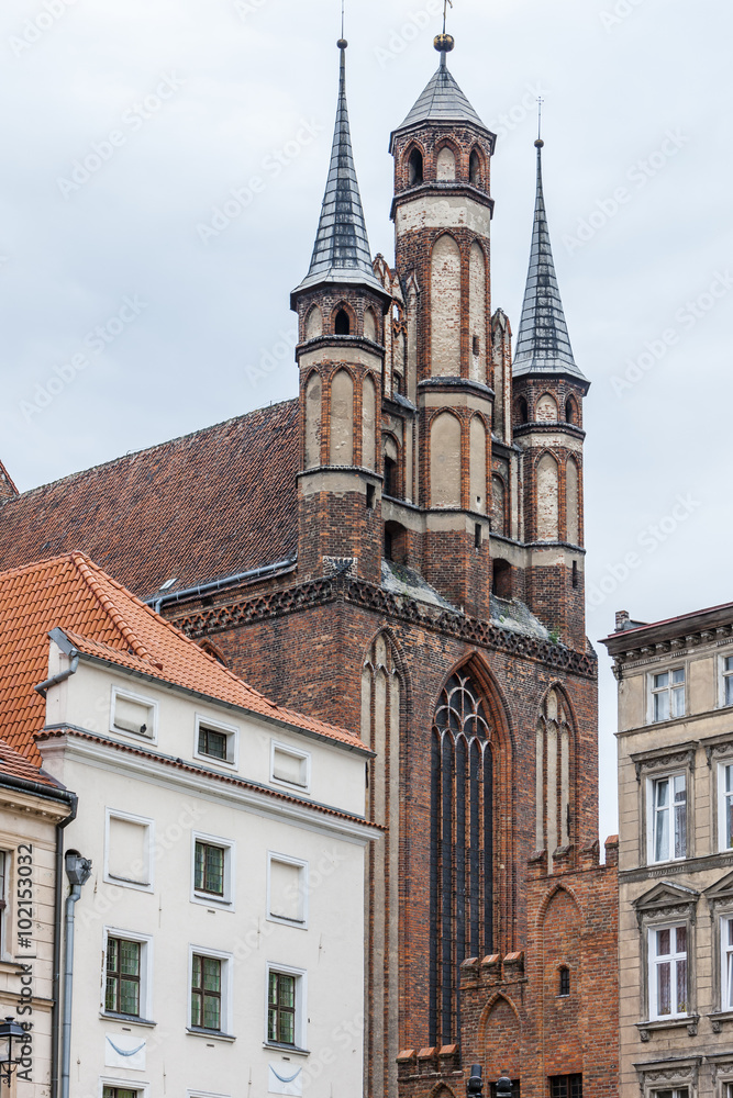 Naklejka premium St Mary church, Torun, Kuyavia-Pomerania, Poland
