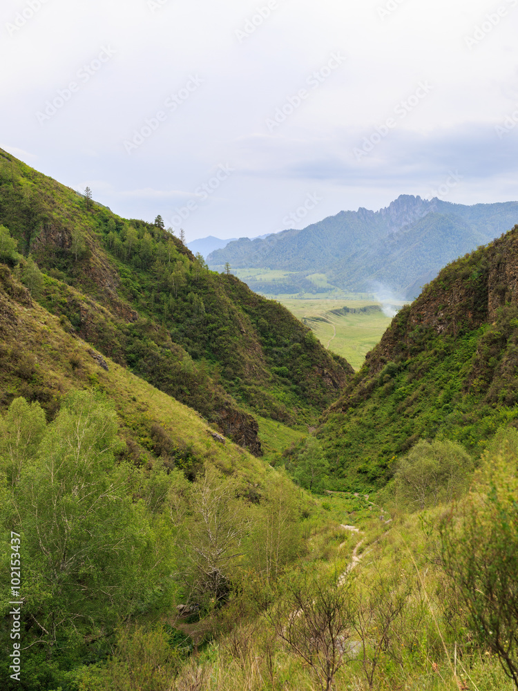 Obraz premium Mountain gorge