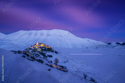 Castelluccio di Norcia d'inverno