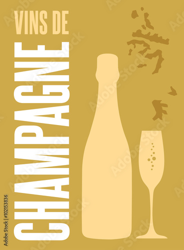 Affiche Vins de Champagne