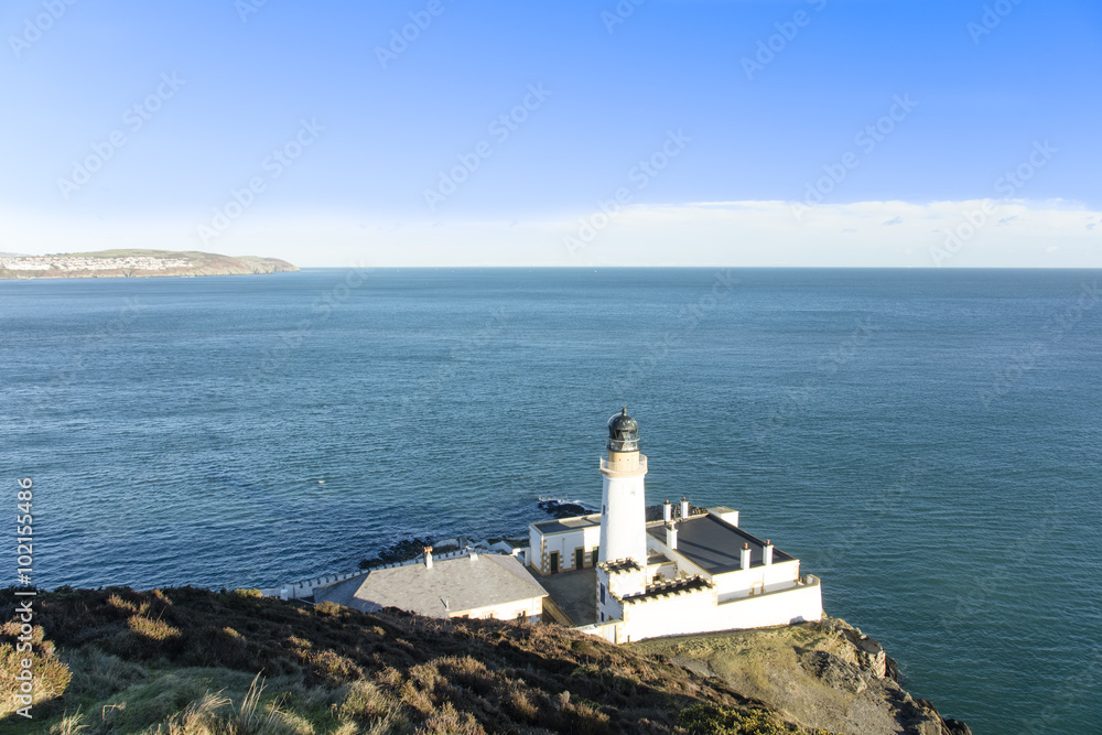 Douglas Bay Isle of Man and Lighthouse