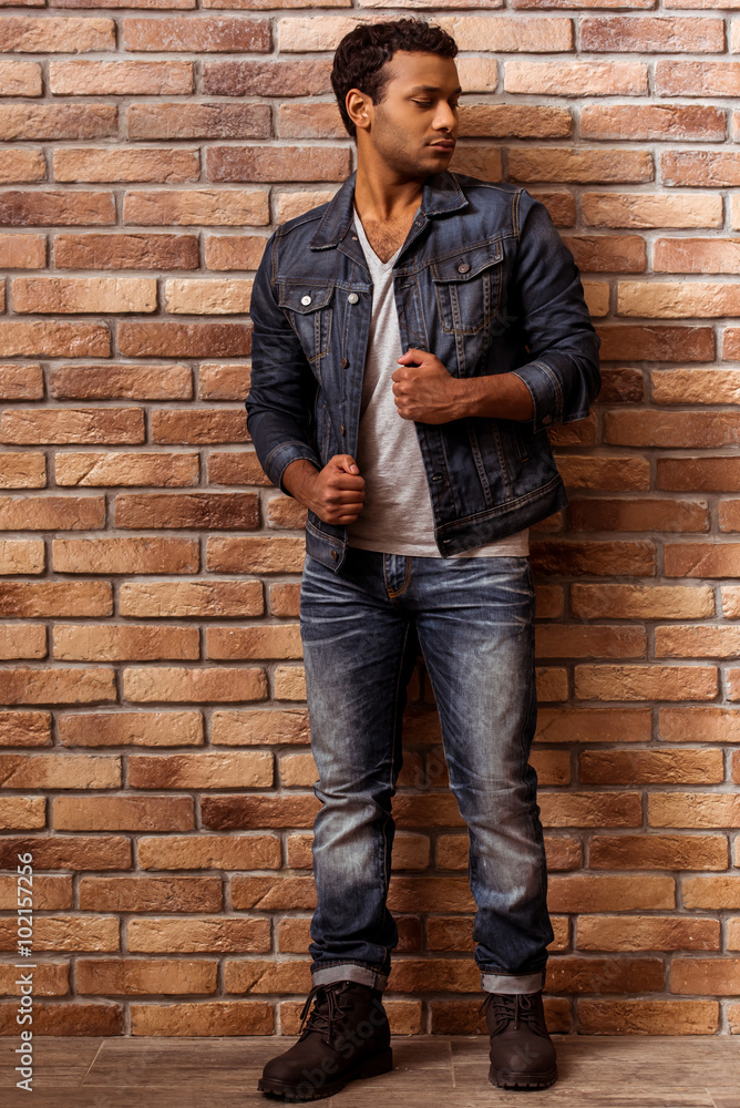 Handsome Afro-American man Handsome Afro-American man