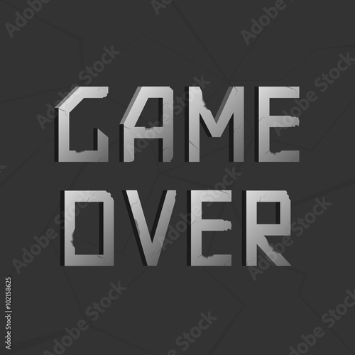 Game over text
