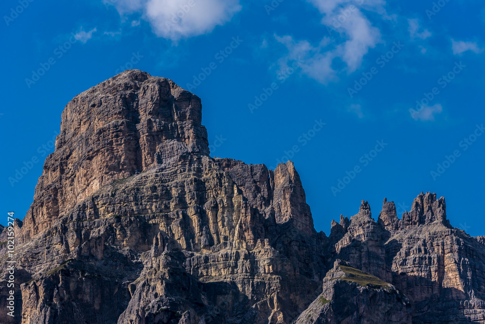 Fototapeta premium Dolomites Italy - Val Gardena - Passo Sella