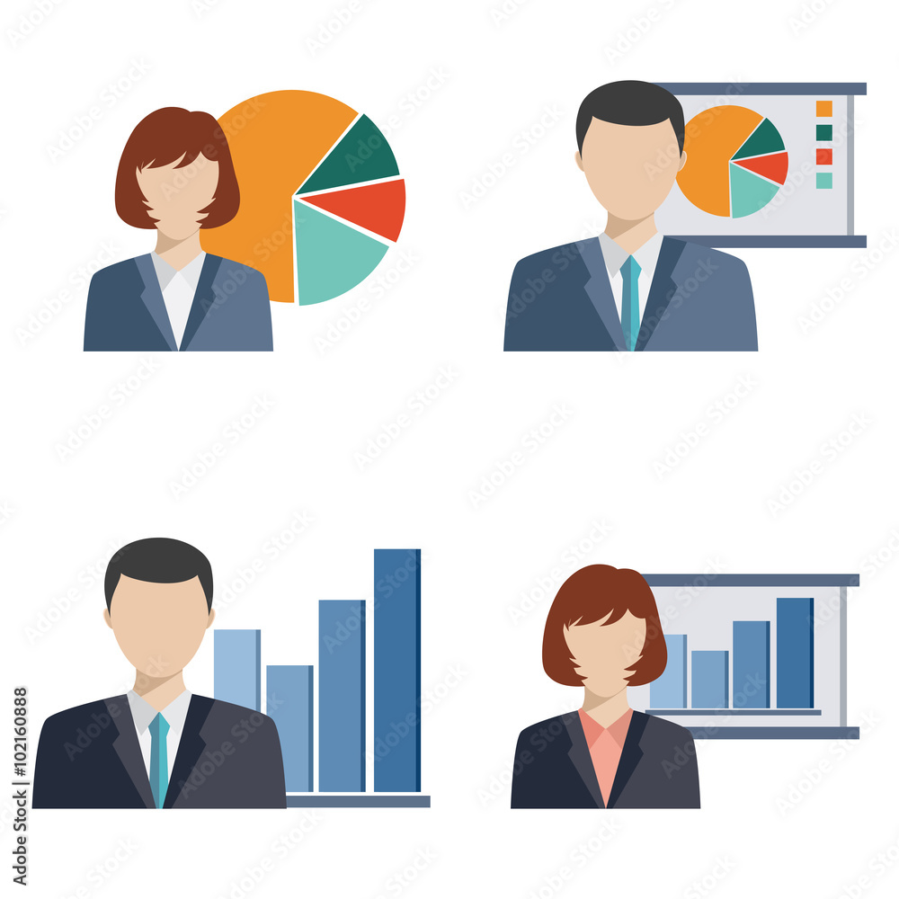 Business people doing presentation Business people doing presentation