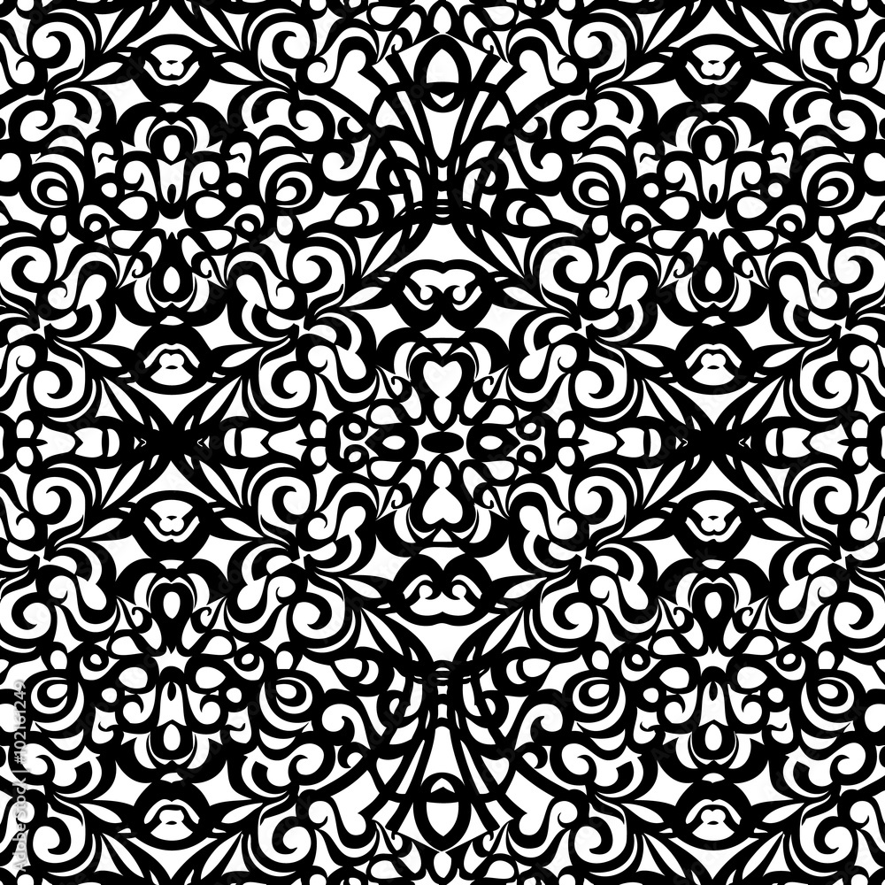 Baroque Style Pattern, vector seamless pattern Baroque Style Pattern, vector seamless pattern