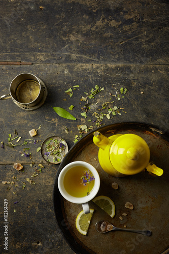 Foto herbal tisane infusion