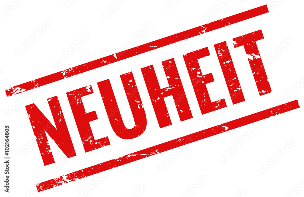 Neuheit Stempel rot Adobe Stock
