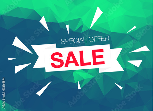 Super Sale Special Offer banner on green background
