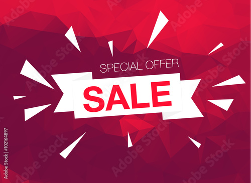 Super Sale Special Offer banner on red background