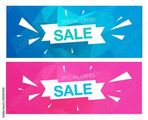 Super Sale Special Offer banners