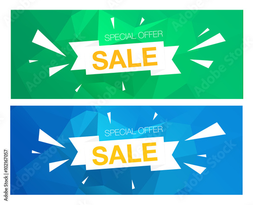 Super Sale Special Offer banners