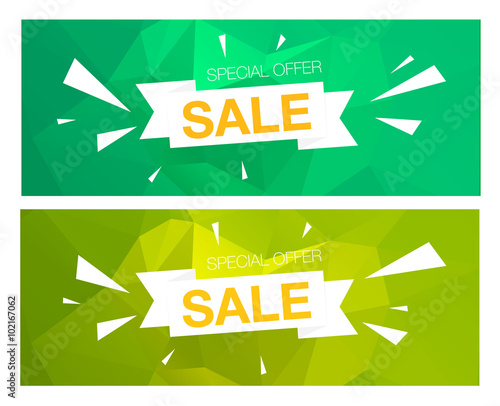 Super Sale Special Offer banners