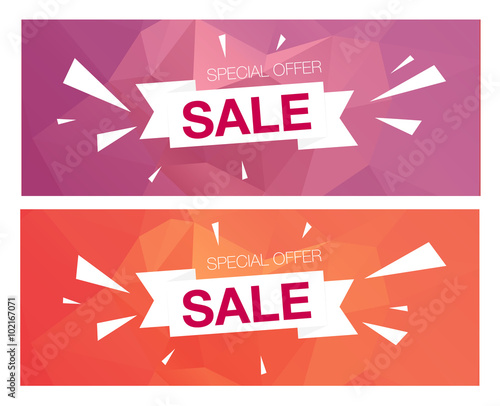 Super Sale Special Offer banners