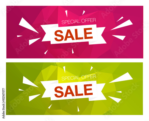 Super Sale Special Offer banners
