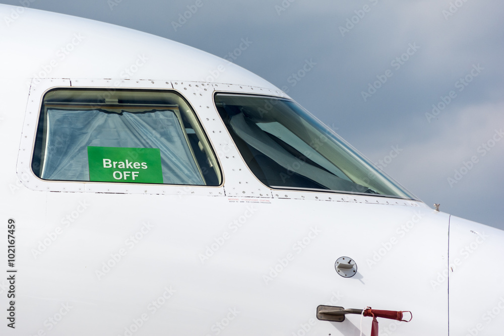 Airplane cabin with a Airplane cabin with a