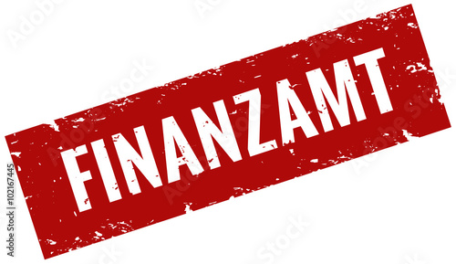 Finanzamt Stempel rot grunge